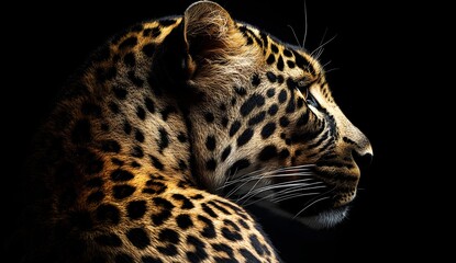 Wall Mural - Leopard Profile