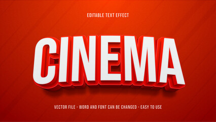 Poster - Cinematic editable text effect, movies text style effect