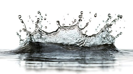 Water Splash with Droplets