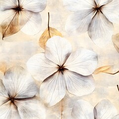 Wall Mural - Delicate Dried Flower Petals