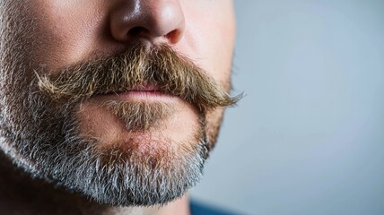 Wall Mural - A man with a mustache and a beard