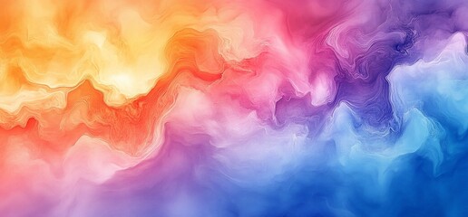 Wall Mural - Abstract swirling colors blend in a vibrant gradient, creating a dynamic visual effect.