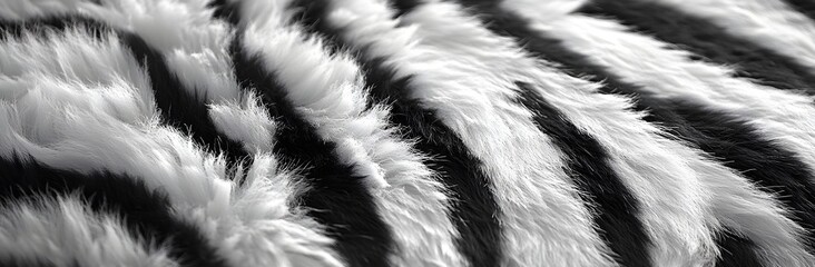 Wall Mural - Zebra Fur Texture Close Up