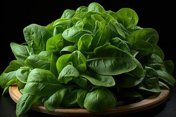 Wall Mural - Isolated spinach, generative IA