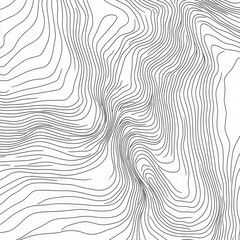 Poster - Abstract line pattern design with flowing contours, perfect for backgrounds, textiles, and modern art projects.