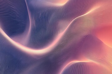 Poster - Abstract wavy design with vibrant colors, creating a smooth, flowing aesthetic. Ideal for backgrounds or artistic projects.