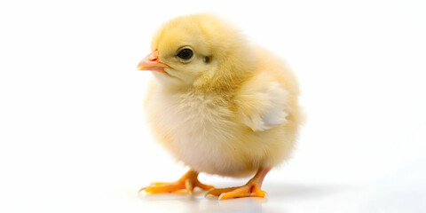 Black little chick isolated on white background, chick, black, small, fluffy, cute, isolated, white background, farm animal