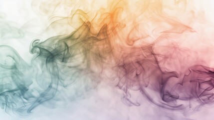 Sticker - Colorful_smoke_watercolor_blurred_background