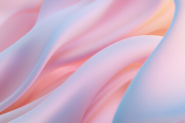 Wall Mural - Minimalistic abstract lines and shapes in soft pastel colors, ideal for a professional presentation.  Generative AI.