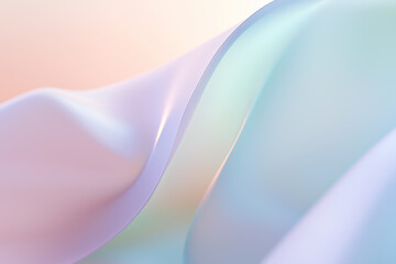 Wall Mural - Minimalistic abstract lines and shapes in soft pastel colors, ideal for a professional presentation.  Generative AI.