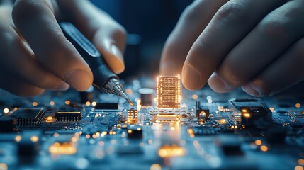 Poster - Hands Using Advanced Tools to Build Electronics