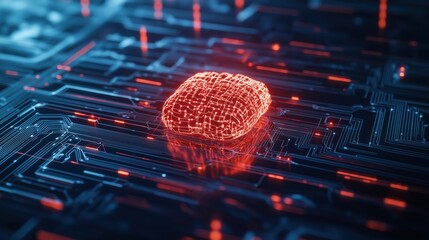 Poster - AI Interface Breakthrough Displayed in Macro View