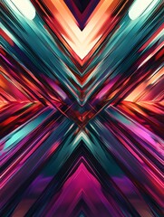 Poster - Abstract colorful geometric pattern design.