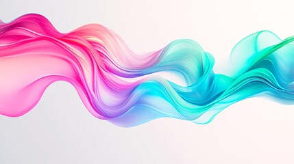 Poster - Colorful abstract wave patterns in motion