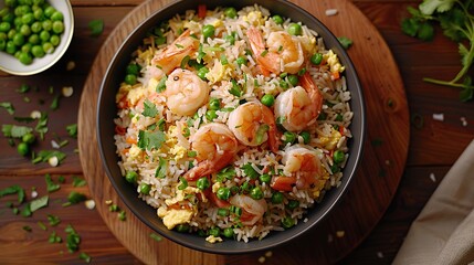 Sticker - Shrimp Fried Rice with Peas and Eggs