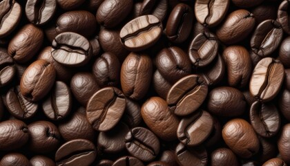 Wall Mural - coffee beans background