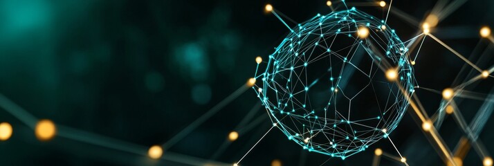 Poster - Global Network Connectivity: A Digital World symbolizing connection, technology, communication, innovation, and collaboration.