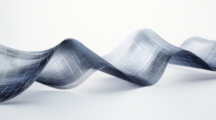 Innovative flexible solar fabric showcasing unique wave design, perfect for modern energy solutions. This material combines functionality with aesthetic appeal, ideal for various applications