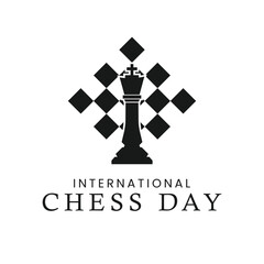 Chess pieces vector illustration. Isolated on a white background