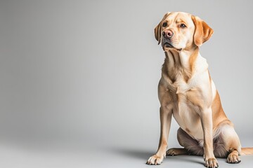 Canvas Print - Labrador Sitting.