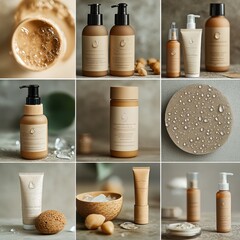 Wall Mural - Natural Skincare Products.