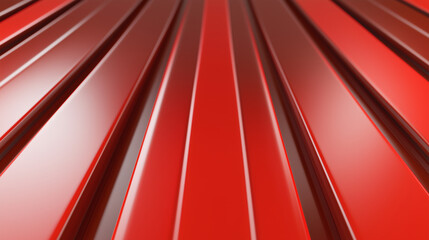 Red Corrugated Metal Sheet