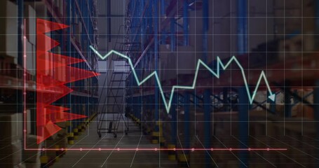 Poster - Animation of financial data processing over warehouse