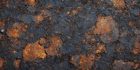 Wall Mural - Textured surface with rust and peeling paint.