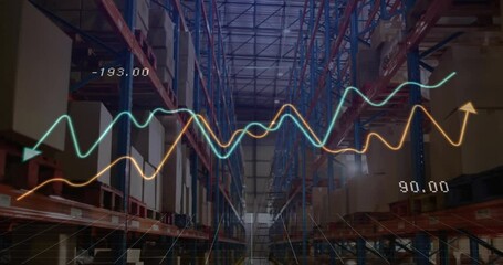Poster - Animation of financial data processing over warehouse