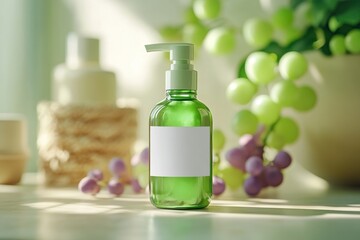 Canvas Print - Green Bottle Mockup.