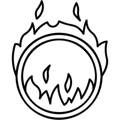 Poster - Burning Ring Icon