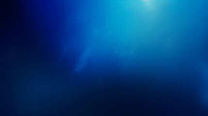 underwater blue scene with rays