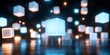 © Ruqqq - Glowing cubes in a dark, ambient space.