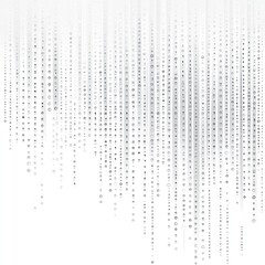 Wall Mural - Abstract Digital Rain Binary Code Data