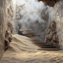 Wall Mural - Sand Steps.