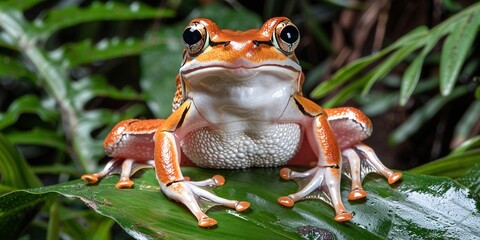 Poster - frog in the grass