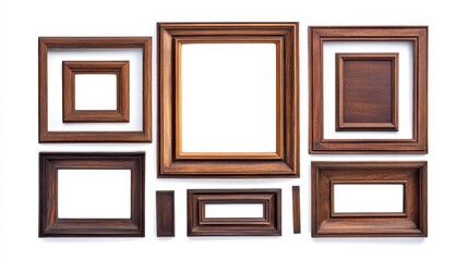 A Collection of Ornate Wooden Frames