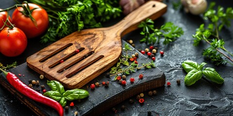 Wall Mural - bread and herbs