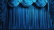 © Larisa - Elegant blue theater curtains with luxurious drapery