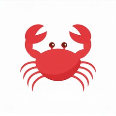 Wall Mural - crab illustration isolated on white