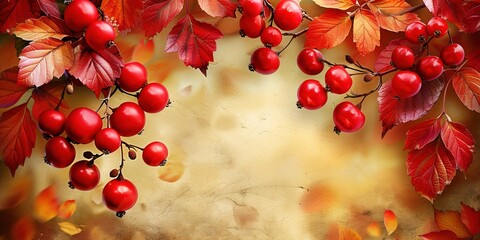 Wall Mural - autumn leaves background