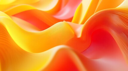 Wall Mural - Abstract Orange and Yellow Swirls