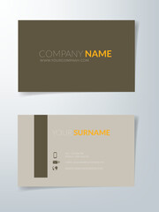 Poster - Business card flyer business brochure vector graphic with space for text and message design