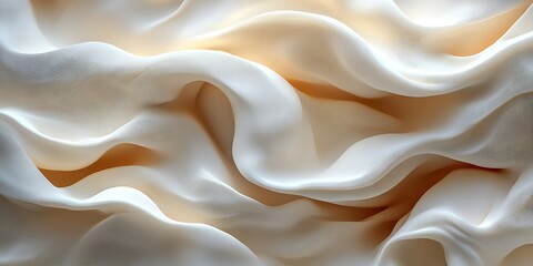 Wall Mural - Soft, flowing fabric with gentle waves and textures.