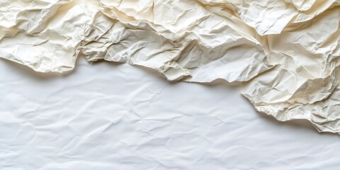 Canvas Print - Crumpled paper texture creating a layered effect.