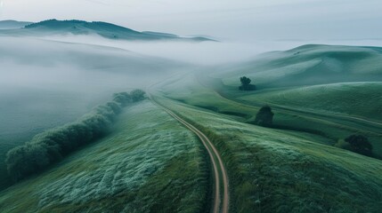 Poster - A foggy