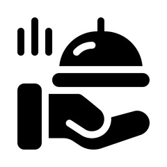 Poster - Room Service glyph icon