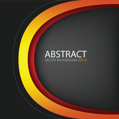 Poster - graphic vector curve line overlap background for text and message design