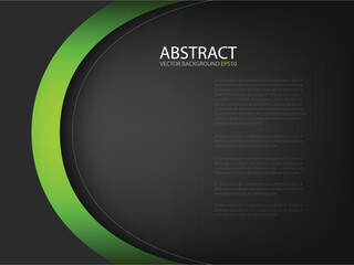Poster - graphic vector curve line overlap background for text and message design