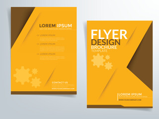 Poster - Header flyer business brochure vector graphic with space for text and message design